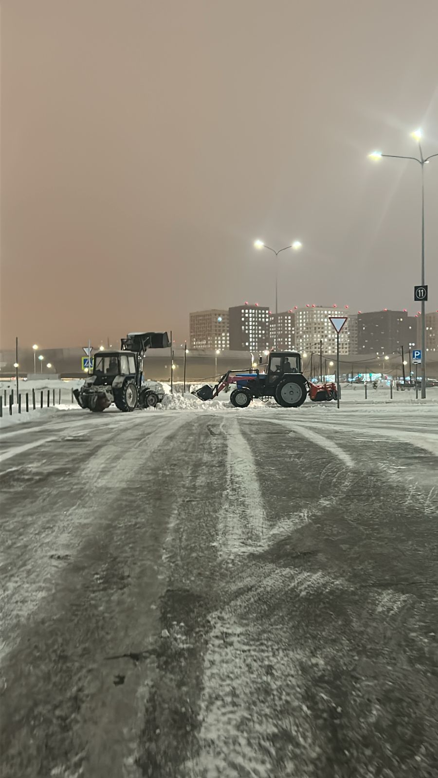 Уборка парковки1